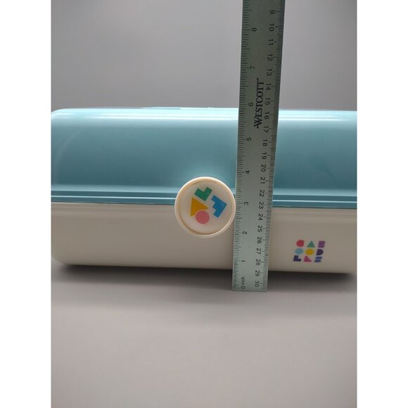 Vintage Caboodles Blue White Retro Plastic Makeup Carrying Case Box 5626, USA - Picture 11 of 17
